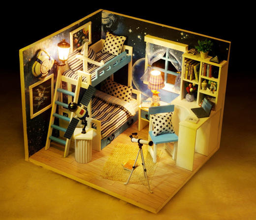 儿童玩具3d立体拼装模型玩具diy小屋