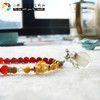 红玛瑙/白水晶两圈双层手串 扩香手链 滴精油 商品缩略图2
