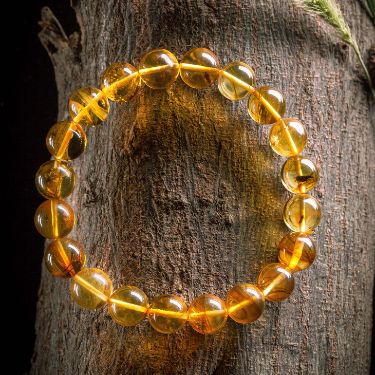 全虫明珀手串 8.8mm  重7.87g