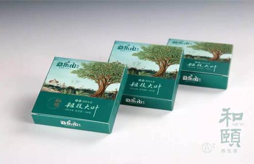 勐乐山和颐粗枝大叶普洱生砖茶100g 商品图3