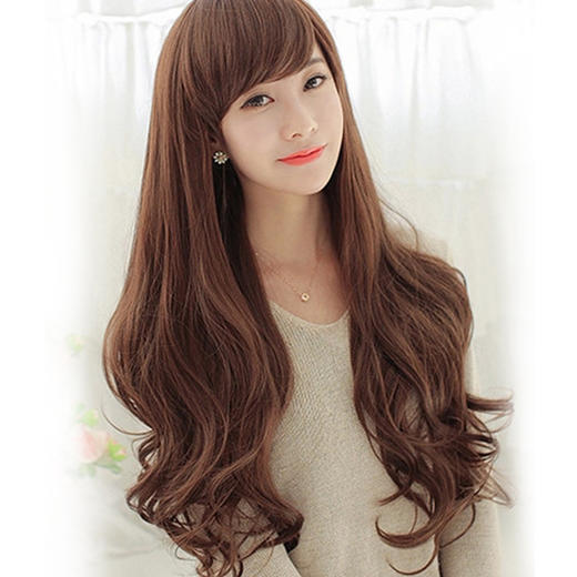 【假发】 新款时尚爆款韩版高温丝假发女长卷发头套  商品图0