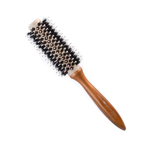 木柄陶瓷卷发梳 52mm【适合中发齐肩发】