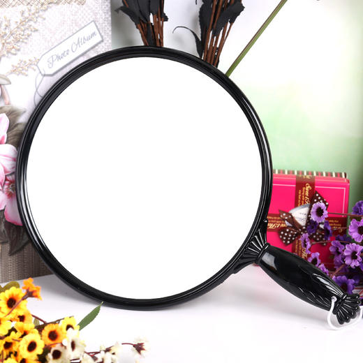 【化妆镜】复古奢华风格 蔷薇雕化妆镜 梳妆镜子 手柄镜 柜台镜 美容镜 商品图0