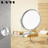 【化妆镜】绿意1306壁挂化妆镜欧式伸缩镜卫生间镜子折叠美容镜 商品缩略图0