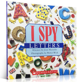 英文原版书 I Spy Letters 字母视觉大发现 美国英语益智游戏绘本