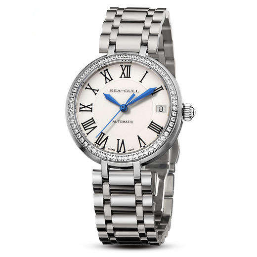 没货已下架海鸥闪钻单历自动机械女表716417l