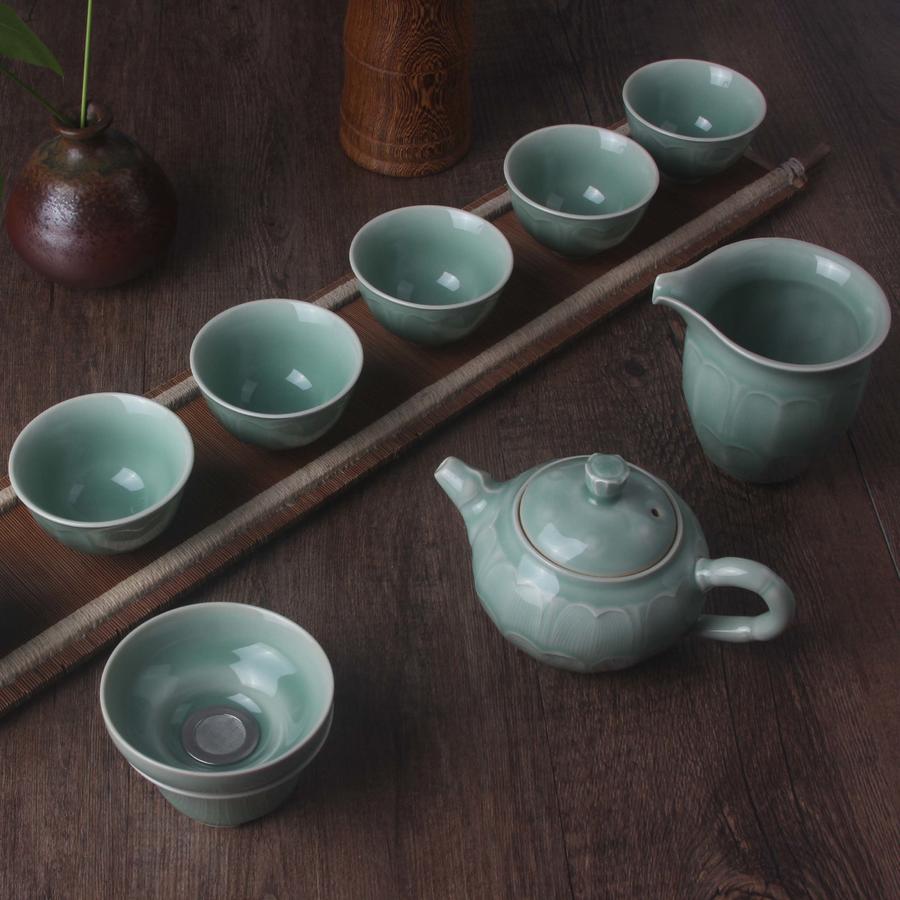 龙泉青瓷大师李茂林 普陀山书院联手 推出"般若"茶具