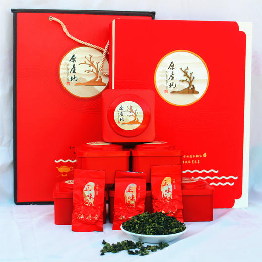 【食品酒水】过年送礼乌龙茶安溪铁观音茶叶秋茶原产地红色礼盒一斤装 商品图0