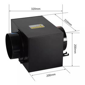Φ100 新风系统PM2.5管道空气净化箱 商品代码82090