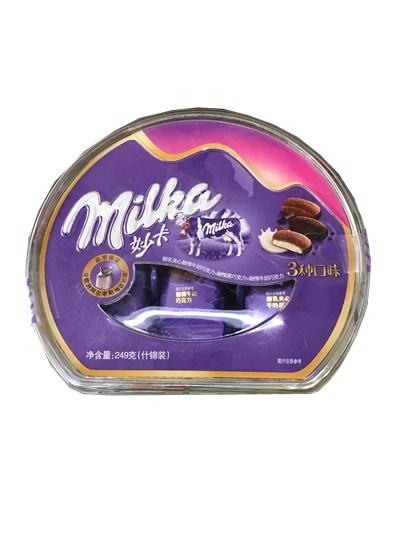 妙卡醇乳夹心融情牛奶巧克力融情黑巧克力融情牛奶巧克力3种口味249克