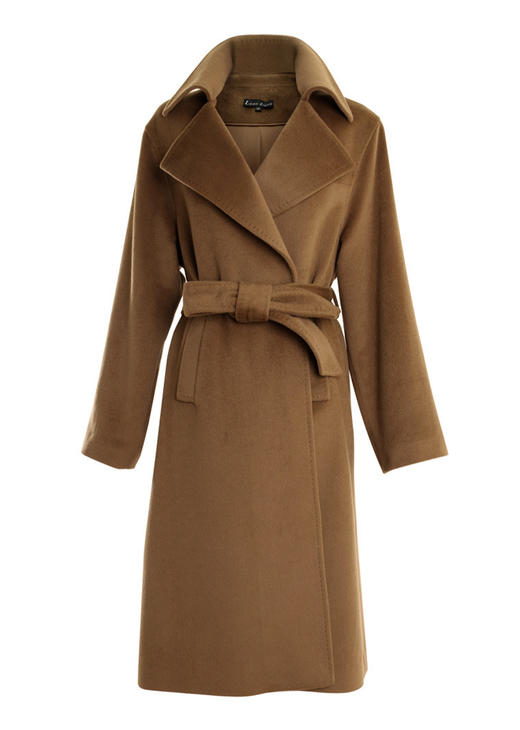 羊绒袍式大衣 商品图2