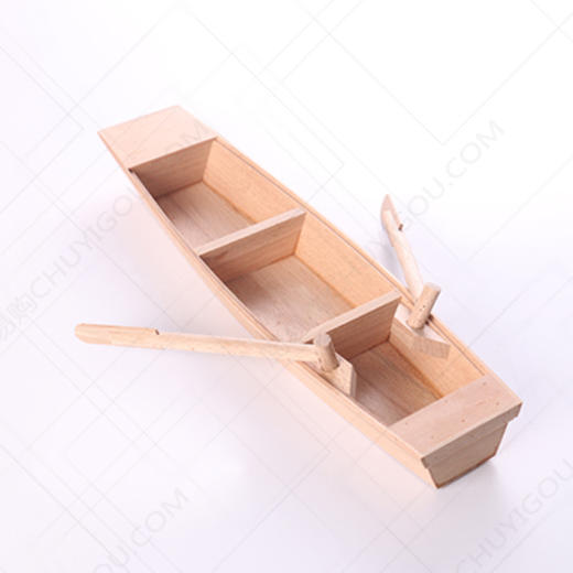 木质盛器【004】创意菜餐具 创意盛器 创意木器船 商品图1