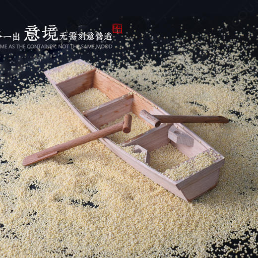 木质盛器【004】创意菜餐具 创意盛器 创意木器船 商品图3