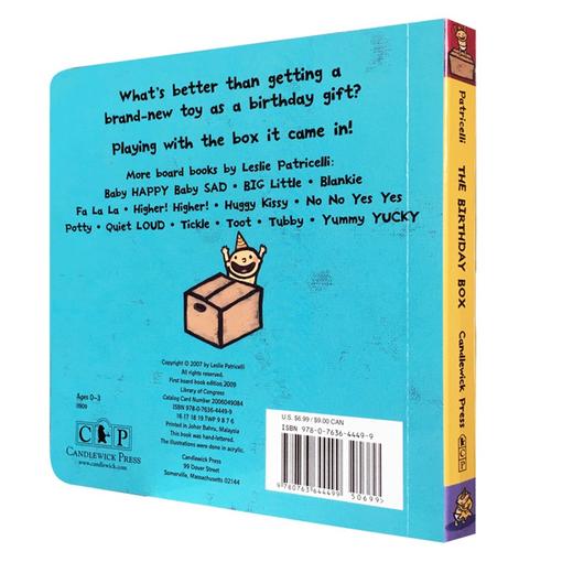 英文原版 The Birthday Box Leslie Patricelli 行为启蒙纸板书 商品图1