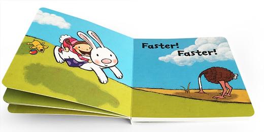 英文原版Faster! Faster! Leslie Patricelli 幼儿行为启蒙纸板书 商品图4