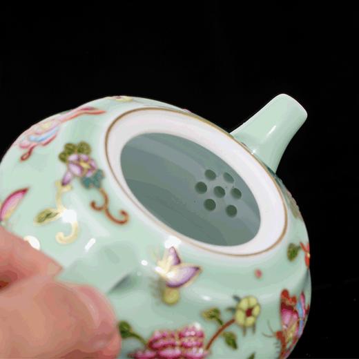 豆青/天青珐琅彩折枝柿壶 商品图4