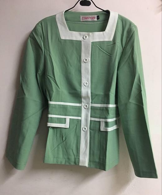 工作服 美容师服 F052绿色【不退不换】一套带裤子 商品图0