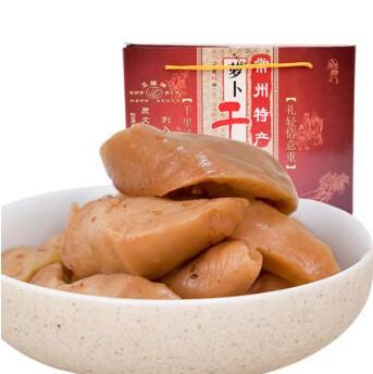 玉蝶萝卜干常州特产五香辣味萝卜干榨菜下饭菜500g中礼盒正宗红皮 商品图1