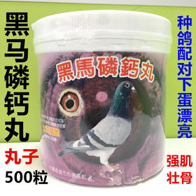 【黑马磷钙丸】幼鸽磷钙速补/钙磷丸/种鸽配对丸（黑马）