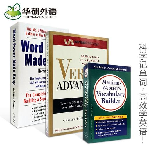 Word Power Made Easy单词的力量   Merriam-Webster Vocabulary Builder韦氏词典英英字根字典   Verbal Advantage 英语词汇单词 出 商品图0