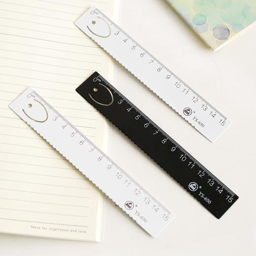 三年二班15cm厘米黑白简约风钢尺绘图制图工具学生必备文具尺子