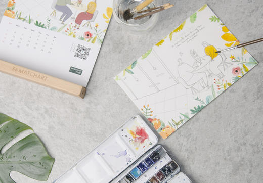 手绘节日日历-年度会员日历 商品图1