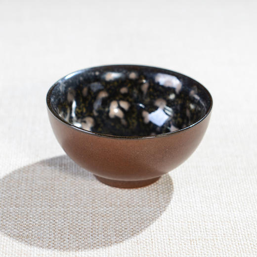 大元|台湾手工金斑天目曜变天目建盏个人杯 陶瓷功夫品茗主人杯