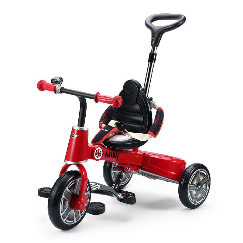 rastar星辉宝马mini三合一推行儿童折叠三轮车