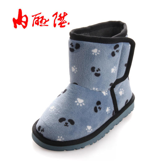 内联升  冬季童鞋 老字号北京布鞋高帮儿童保暖雪地靴5507C 商品图0