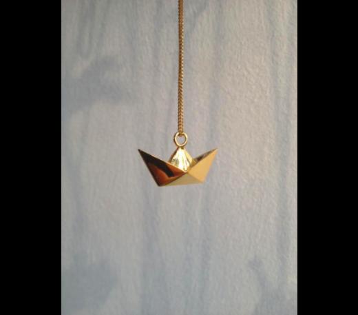 北京仓｜ORIGAMI-Boat-金色小船 项链（小号）［法国设计师］ 商品图2
