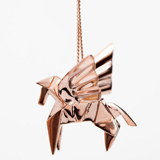 北京仓｜Origami-Pegasus-天马（大号）项链（玫瑰金色）［法国设计师］ 商品图0