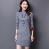 【服饰鞋包】女式中长款修身针织毛衫 半高领套头打底毛衣紧身韩版春秋新装 商品缩略图0