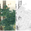 竖幅工笔花鸟白描底稿-周彦生《春之旅》-多种白描尺寸可选-QN10 商品缩略图0