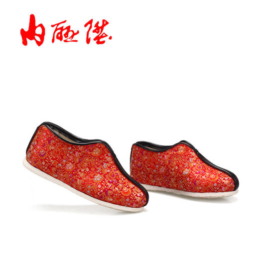 内联升童鞋手工单鞋千层底织锦安棉羊毛毡棉鞋5291C 商品图2