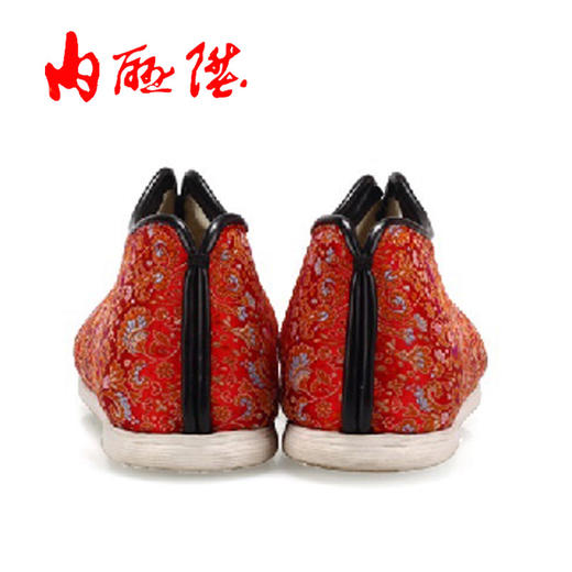 内联升童鞋手工单鞋千层底织锦安棉羊毛毡棉鞋5291C 商品图3