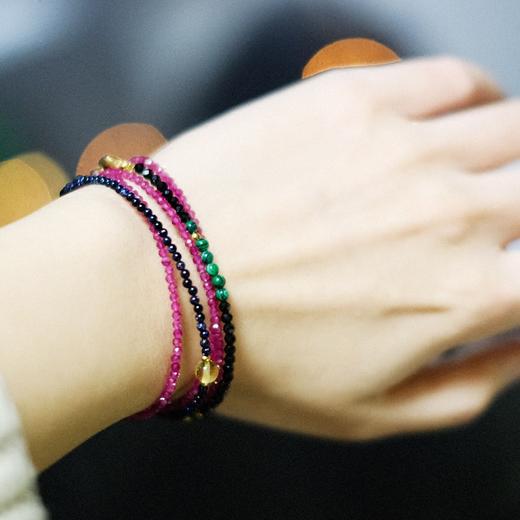 金灿灿配珠寓意六六大顺大吉细小系列手链 商品图3