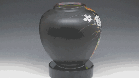 日本九谷烧花瓶新款古老手工艺彩绘瓷器