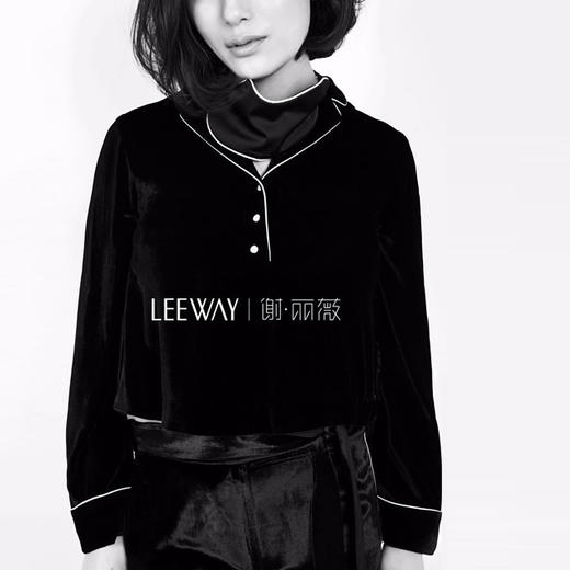 LEEWAY·谢 设计师原创品牌 星夜系列 桑蚕丝真丝丝绒睡衣套装 商品图0