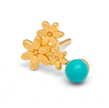 北京仓｜BERND WOLF-Triflori-绿松石 耳环［德国设计师］ 商品图1