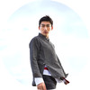 子皿三石 设计师原创 新中式男装 如意V领色织罩衫 商品缩略图2