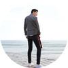 子皿三石 设计师原创 新中式男装 如意V领色织罩衫 商品缩略图3