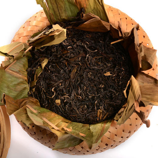 安茶200克圆形竹篓装贡尖等级 商品图3