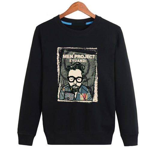 【卫衣】秋季男士加厚长袖卫衣圆领衣服套头潮流男装加绒男外套 商品图0