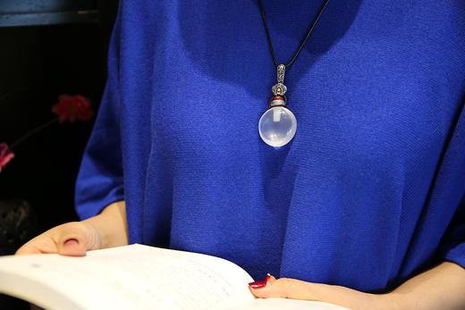 精油扩香项链 如意圆满 白月光石扩香项坠 商品图3