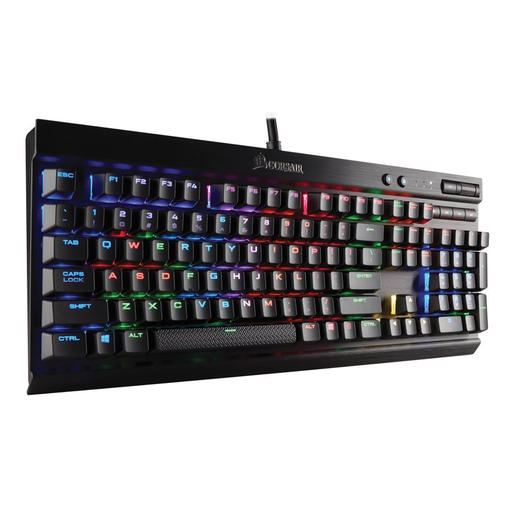 历史低价corsair海盗船k70luxrgbcherry红轴幻彩机械键盘