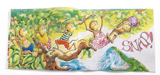 【送音频】【廖彩杏书单】 Five Little Monkeys Sitting in a Tree 五只小猴子坐树上  经典韵律平装绘本 商品图3