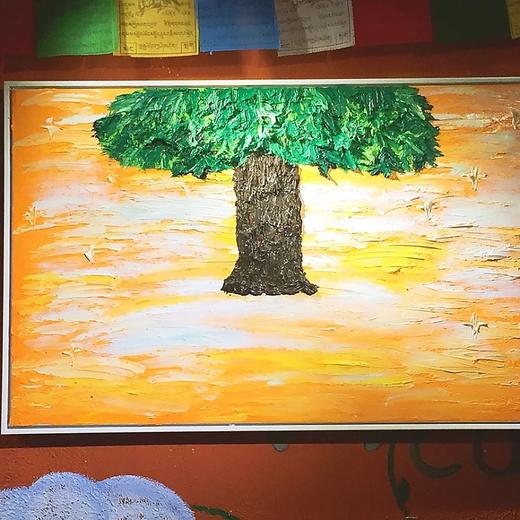 油画作品生命树