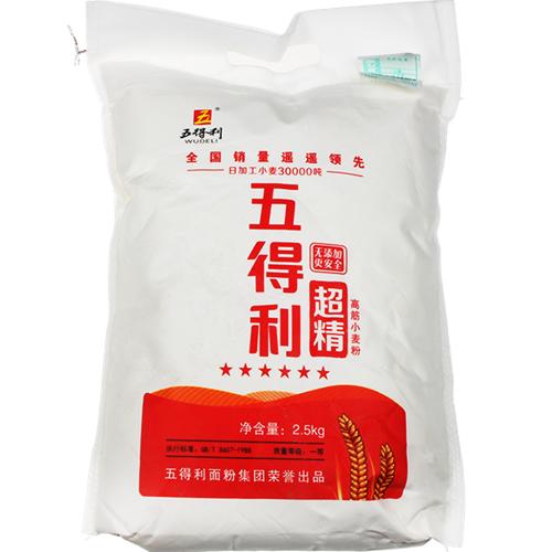 百汇到家五得利超精髙筋小麦粉25kg袋面粉