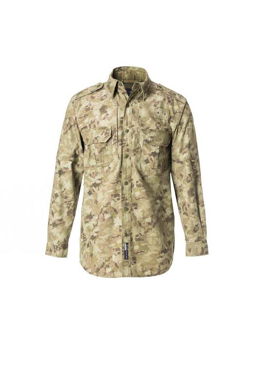 春秋款作训服上衣-高精密加固经纬线格子布-定制款沙漠迷彩 商品图0