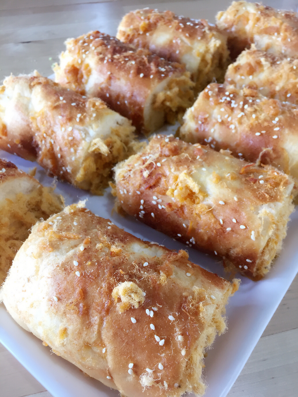 u店上新《肉松沙拉卷》